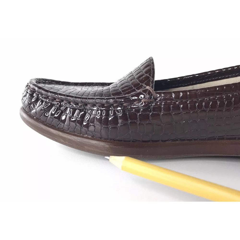 SAS Women's 6 1/2 S Tripad Simplify Moccasin Loafer Slip On Shoe Brown Croc‎ - Picture 4 of 12
